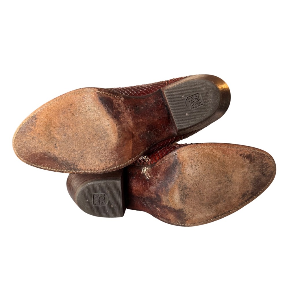 Dan Post Genuine Python And Leather Western Cowgi… - image 7